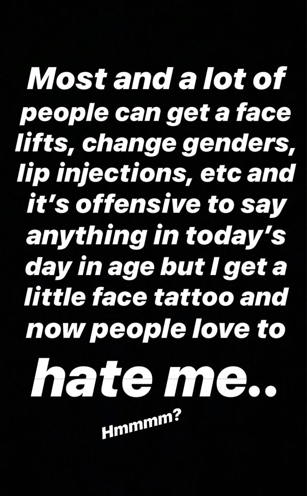 Presley Gerber, Instagram Story
